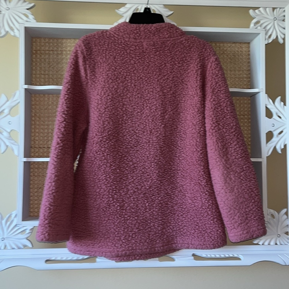 canyon river Cozy Pink Sherpa Pullover teddy sweater - Picture 4 of 6
